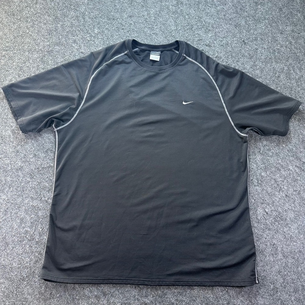 Nike Mens Black Sphere Dry Athletic Short Sleeve T-Shirt XL